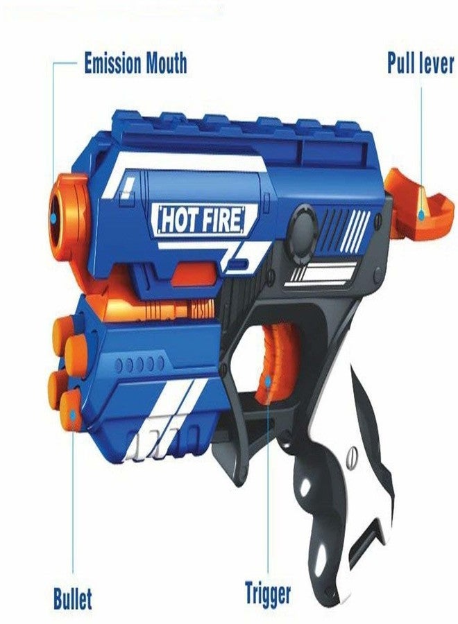 VICORP Soft Bullet Blaster Toy | Handheld Foam Dart Shooter | Includes 10 Soft Foam Bullets | Manual Operation for Active Play | Lightweight and Easy to Use | Indoor and Outdoo Game | Multicolor - Image 4